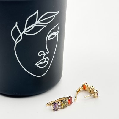 Cercei placati cu aur 18K – CRISSA