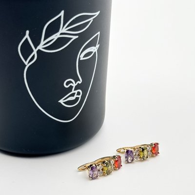 Cercei placati cu aur 18K – CRISSA