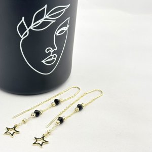 Cercei placati cu aur 18K – CRISSA