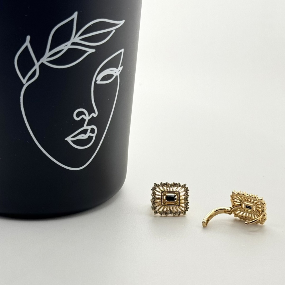 Cercei placati aur 18k cu tortite