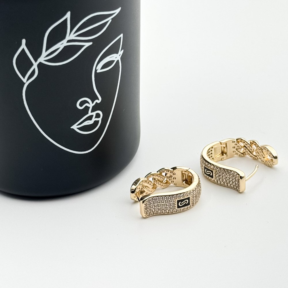 Cercei placati cu aur 18K – CRISSA