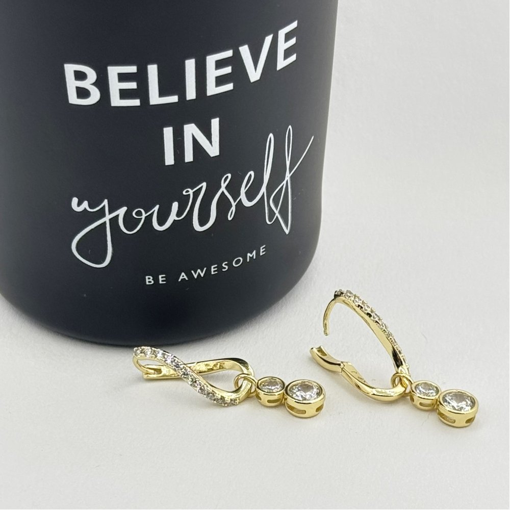 Cercei placati cu aur 18K – CRISSA Cercei placati cu aur 18K – CRISSA