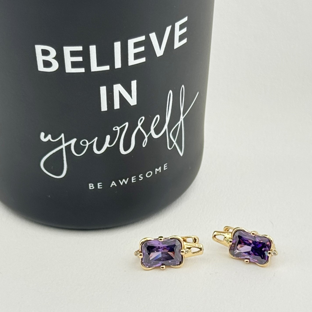 Cercei placati cu aur 18K – CRISSA Cercei placati cu aur 18K – CRISSA