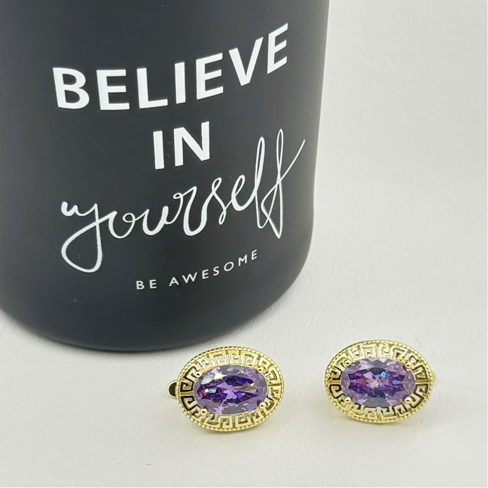 Cercei placati cu aur 18K – CRISSA Cercei placati cu aur 18K – CRISSA