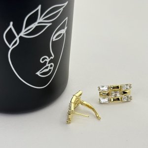 Cercei placati aur 18k dama
