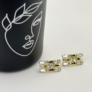 Cercei placati aur 18k dama