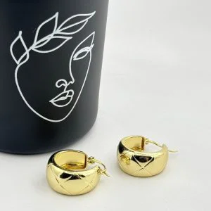 Cercei placati aur 18k dama