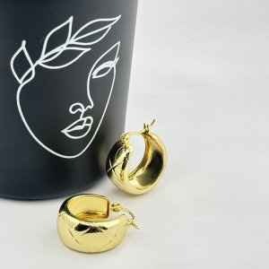 Cercei placati aur 18k dama