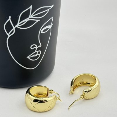 Cercei placati aur 18k dama