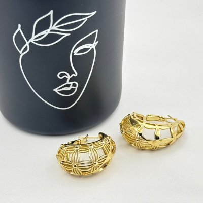 Cercei placati aur 18k dama