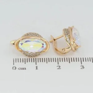 Cercei placati aur 18k deosebiti dama