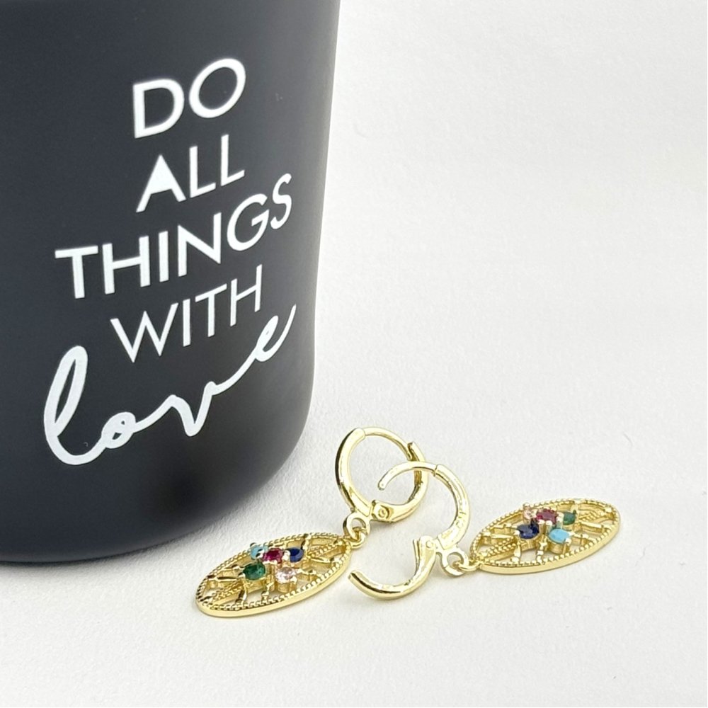 Cercei placati cu aur 18K – CRISSA