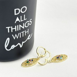 Cercei placati cu aur 18K – CRISSA