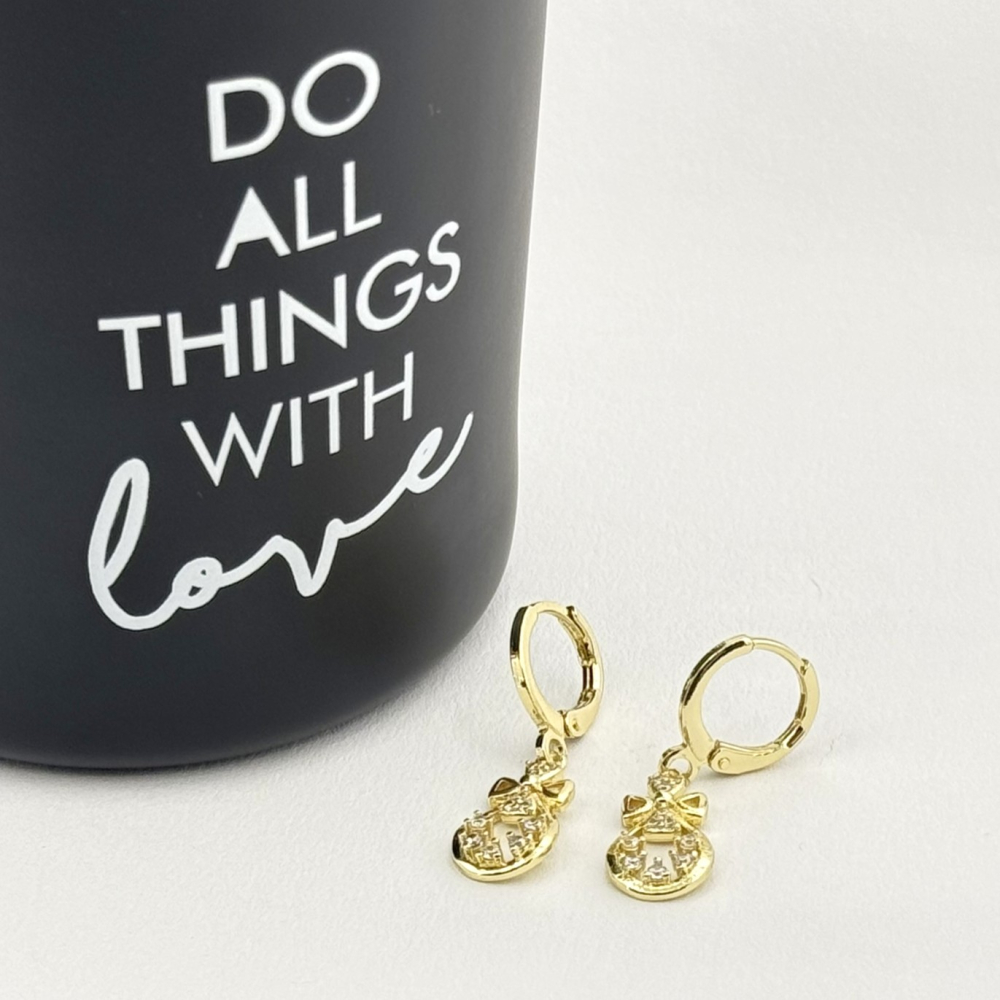 Cercei placati cu aur 18K – CRISSA