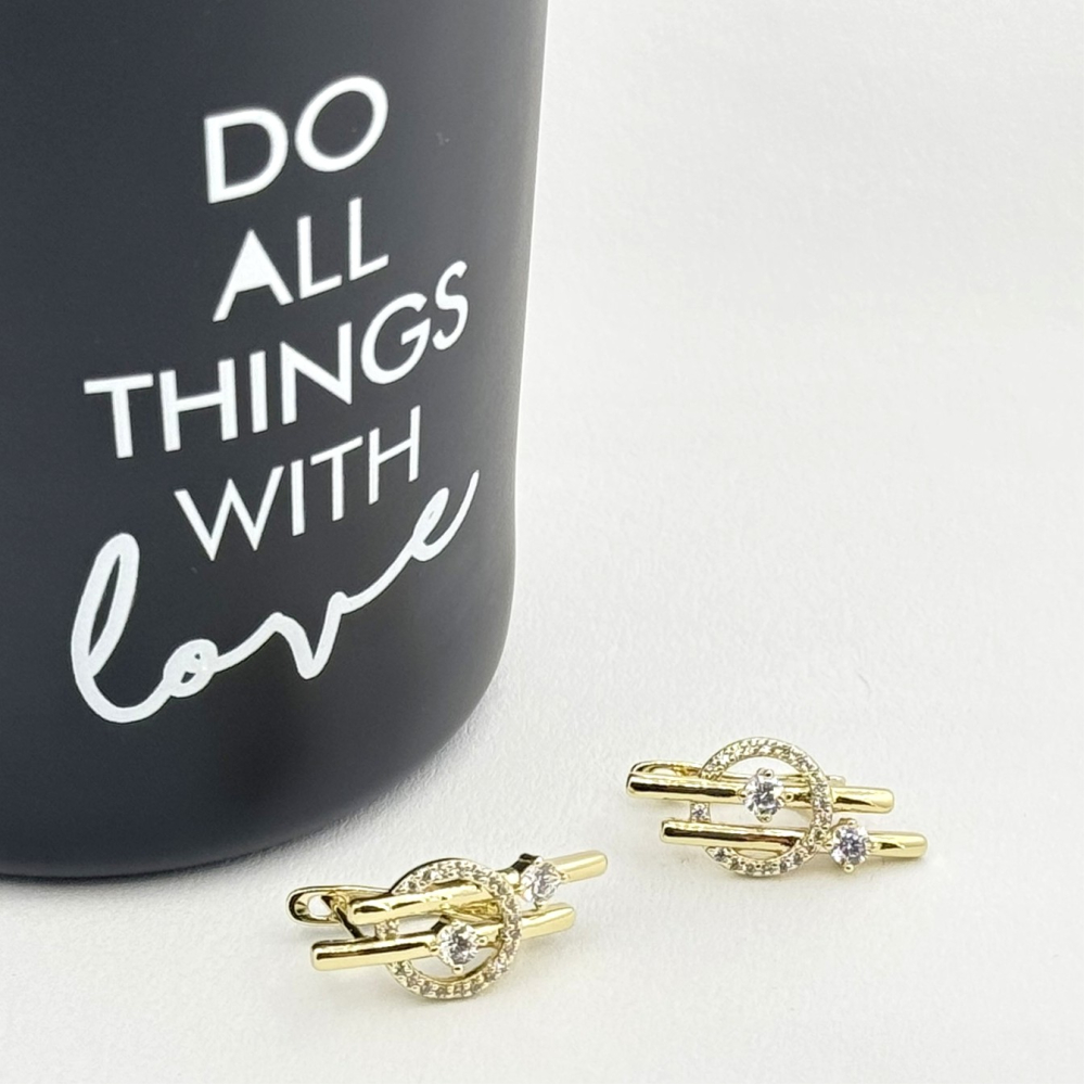 Cercei placati cu aur 18K – CRISSA