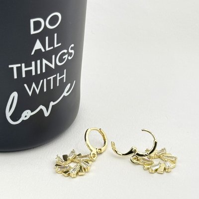 Cercei placati cu aur 18K – CRISSA