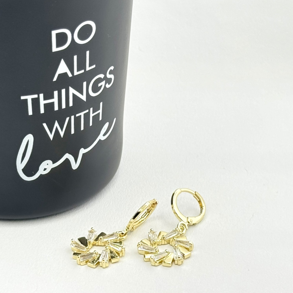 Cercei placati cu aur 18K – CRISSA