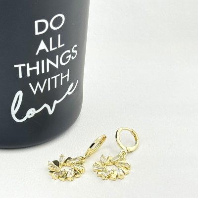 Cercei placati cu aur 18K – CRISSA