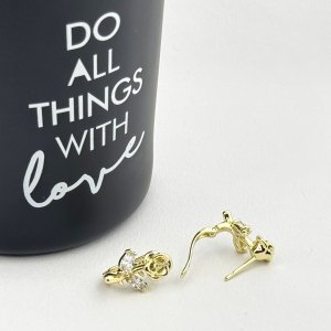 Cercei placati cu aur 18K – CRISSA Cercei placati cu aur 18K – CRISSA