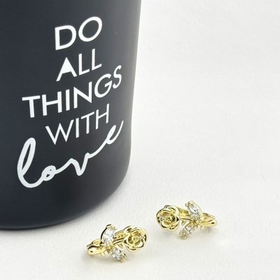 Cercei placati cu aur 18K – CRISSA