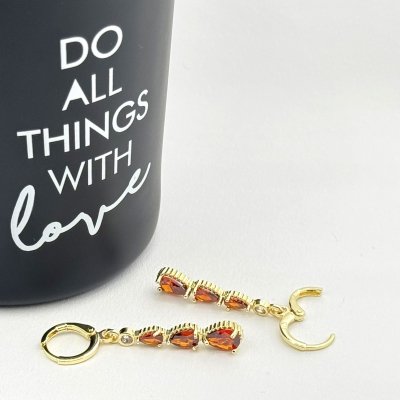 Cercei placati cu aur 18K – CRISSA