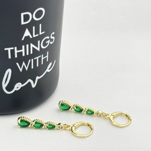 Cercei placati cu aur 18K – CRISSA Cercei placati cu aur 18K – CRISSA