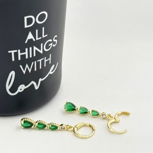 Cercei placati cu aur 18K – CRISSA Cercei placati cu aur 18K – CRISSA