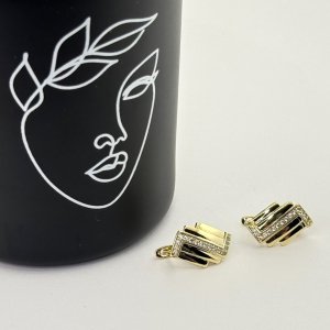Cercei placati aur 18k eleganti