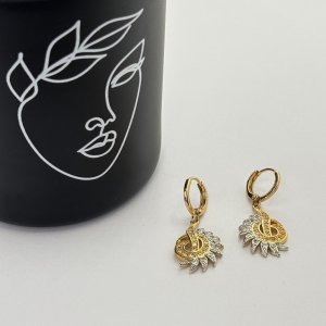 Cercei placati aur 18k eleganti