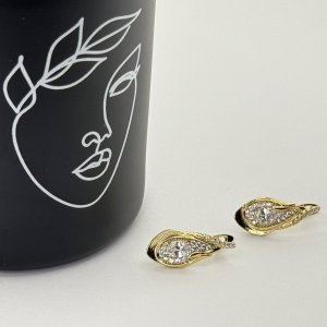 Cercei placati aur 18k eleganti