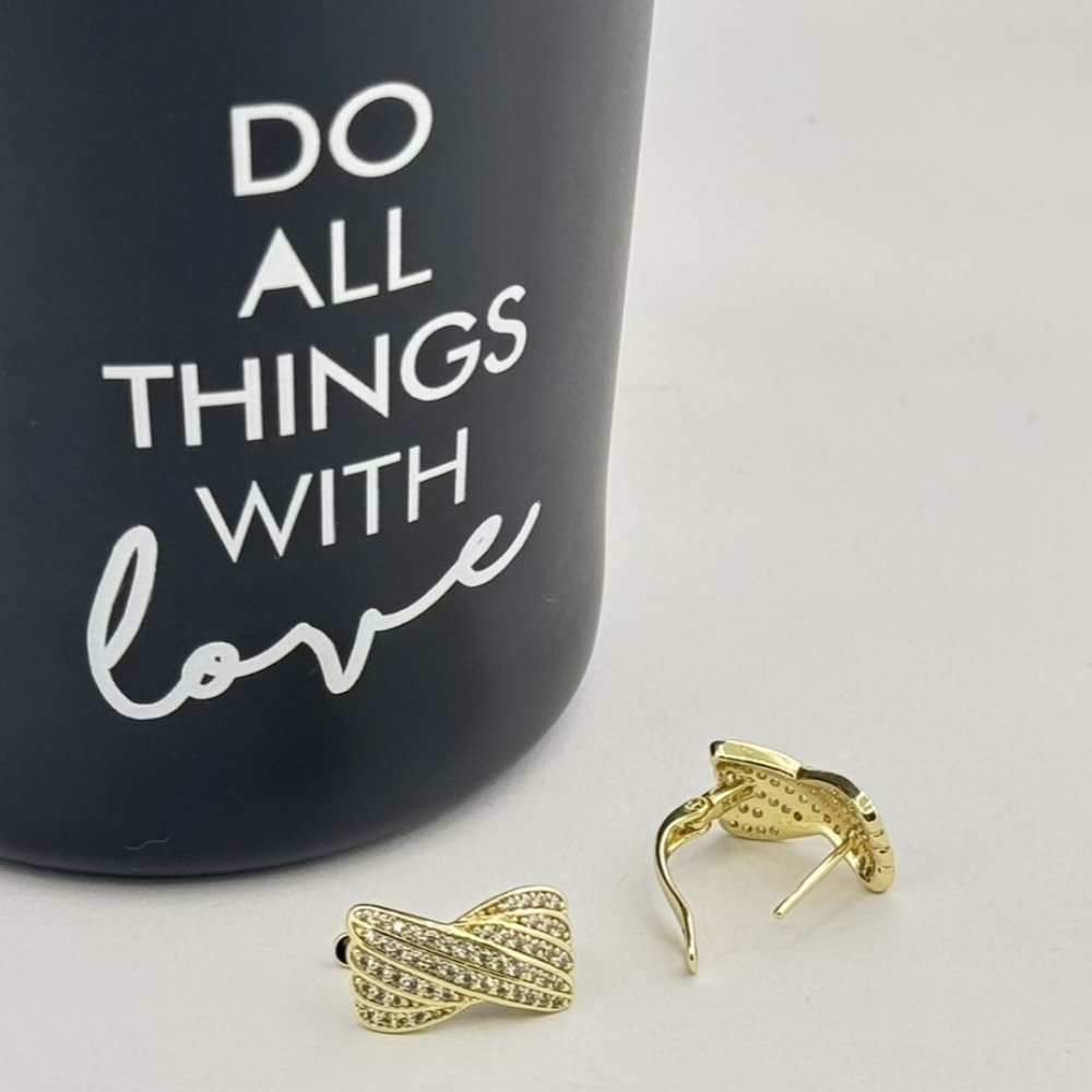 Cercei placati aur 18k eleganti