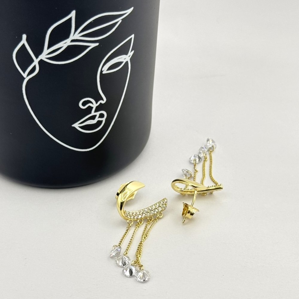 Cercei placati aur 18k eleganti Cercei placati aur 18k eleganti