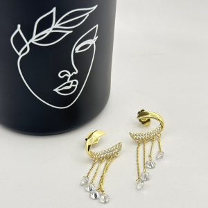 Cercei placati aur 18k eleganti Cercei placati aur 18k eleganti