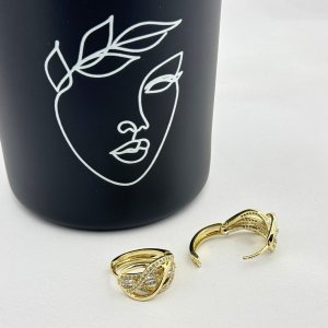 Cercei placati cu aur 18K – CRISSA