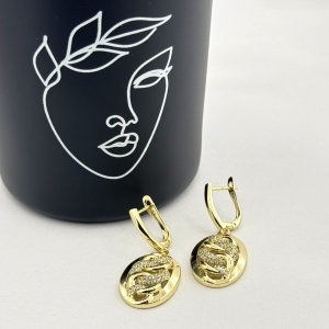 Cercei placati cu aur 18K – CRISSA