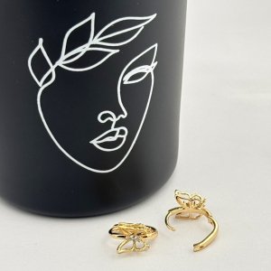 Cercei placati cu aur 18K – CRISSA Cercei placati cu aur 18K – CRISSA