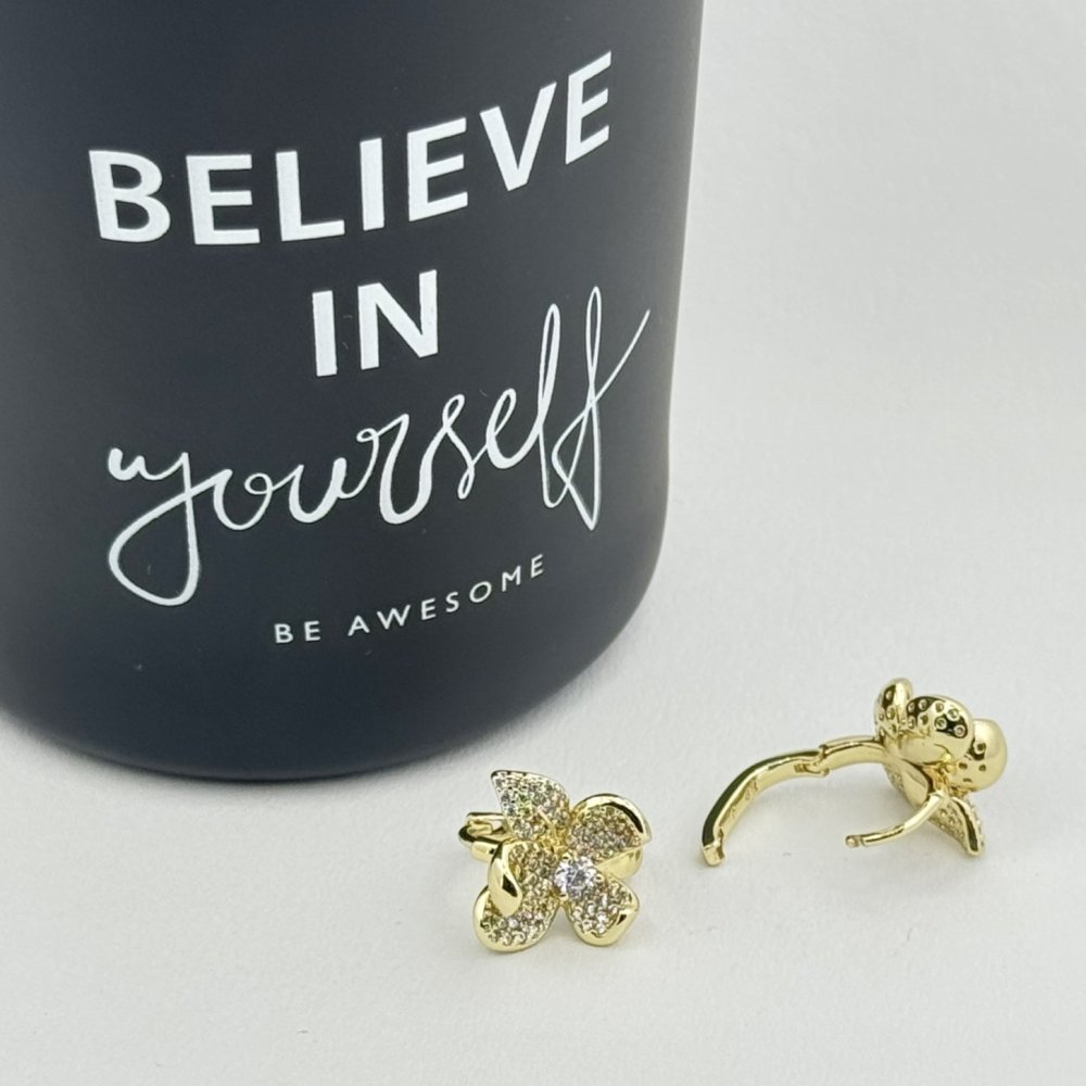 Cercei placati cu aur 18K – CRISSA Cercei placati cu aur 18K – CRISSA