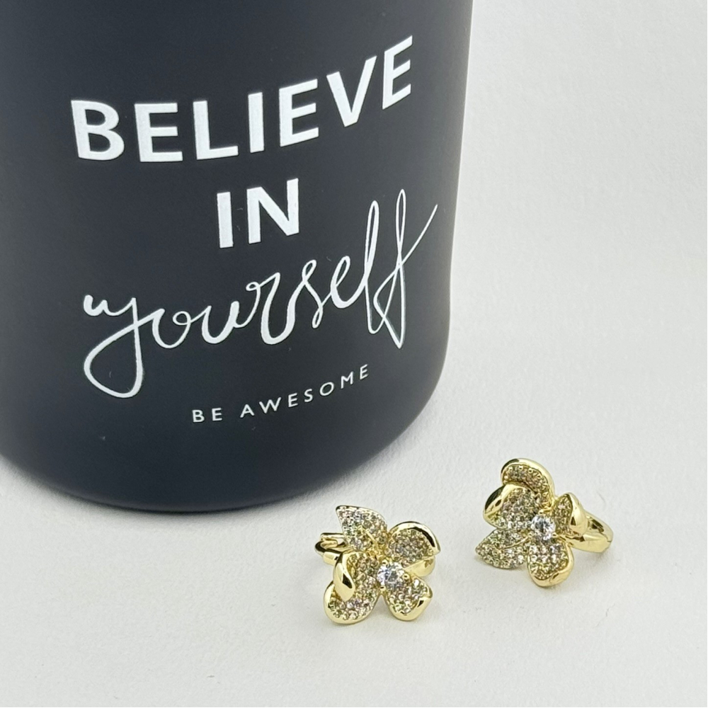 Cercei placati cu aur 18K – CRISSA Cercei placati cu aur 18K – CRISSA