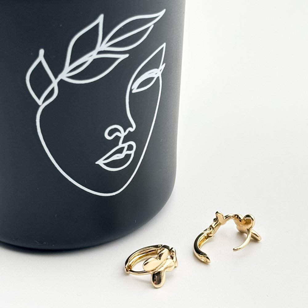 Cercei placati cu aur 18K – CRISSA Cercei placati cu aur 18K – CRISSA