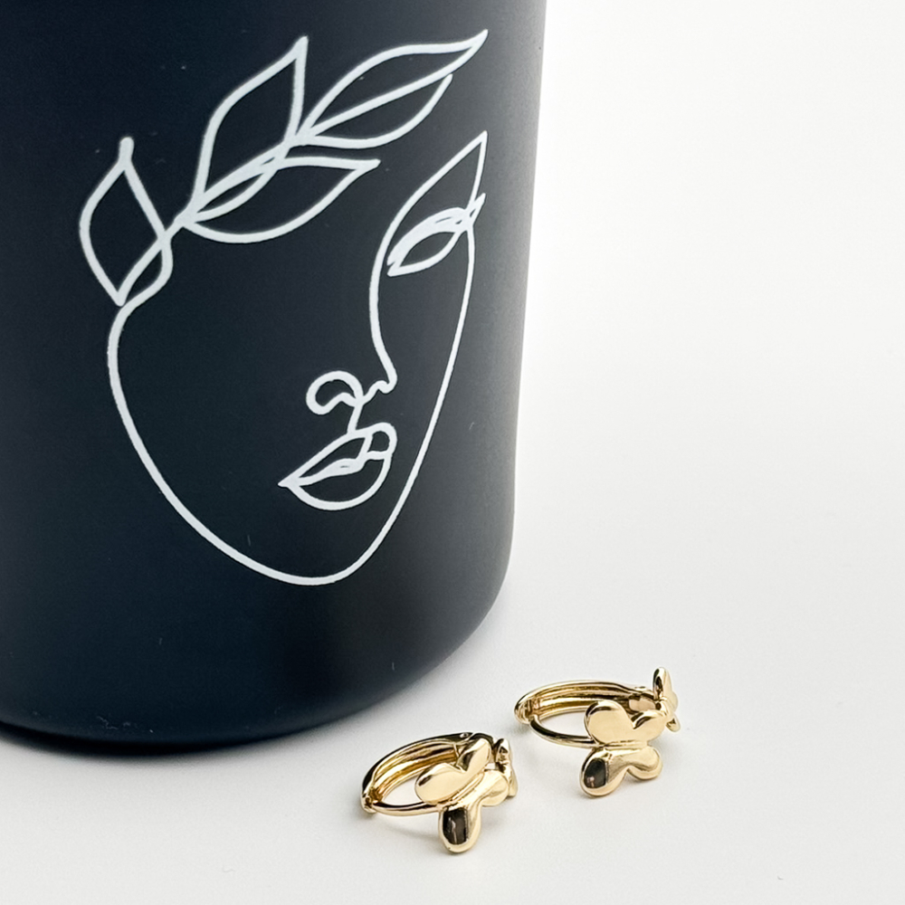 Cercei placati cu aur 18K – CRISSA Cercei placati cu aur 18K – CRISSA