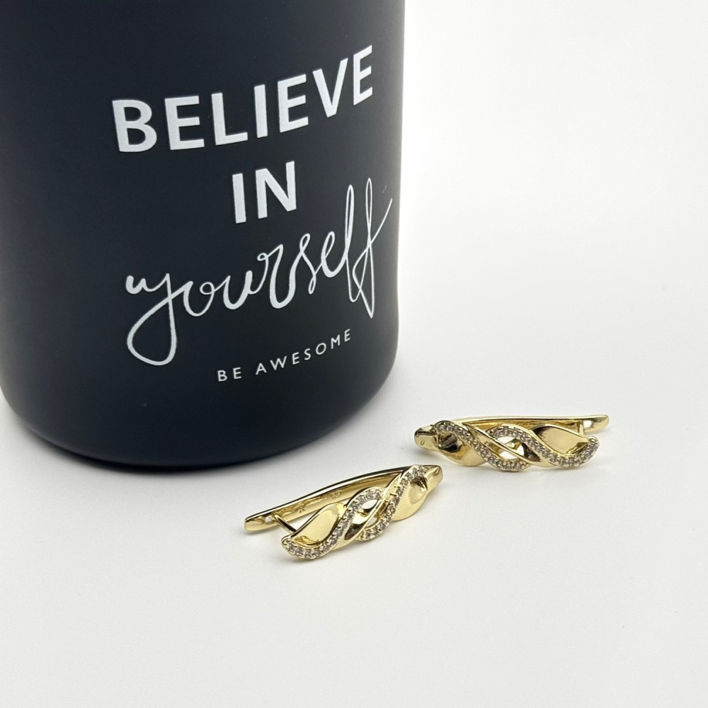 Cercei placati cu aur 18K – CRISSA