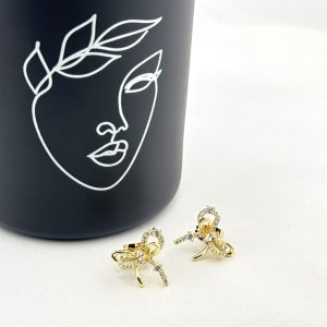 Cercei placati cu aur 18K – CRISSA