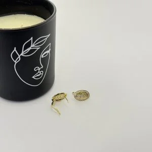 Cercei placati aur 18k galben