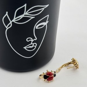 Cercei placati aur 18k gargarite