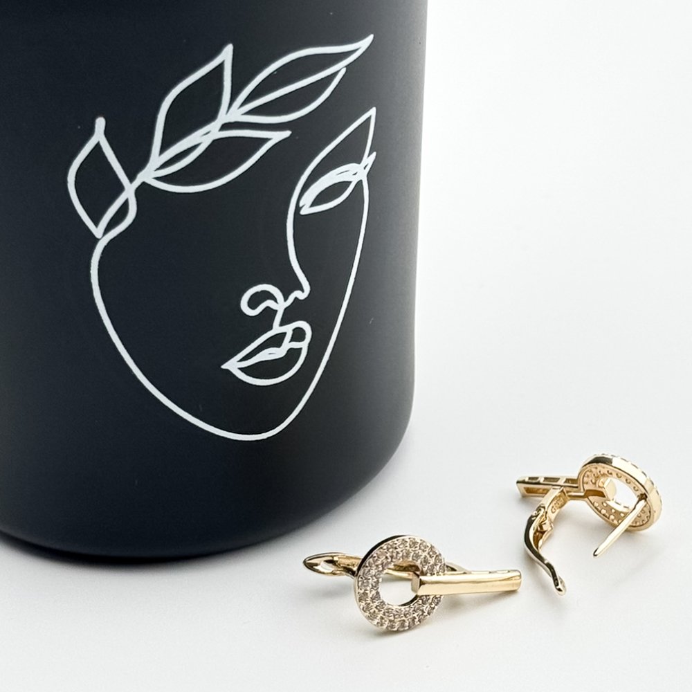 Cercei placati cu aur 18K – CRISSA