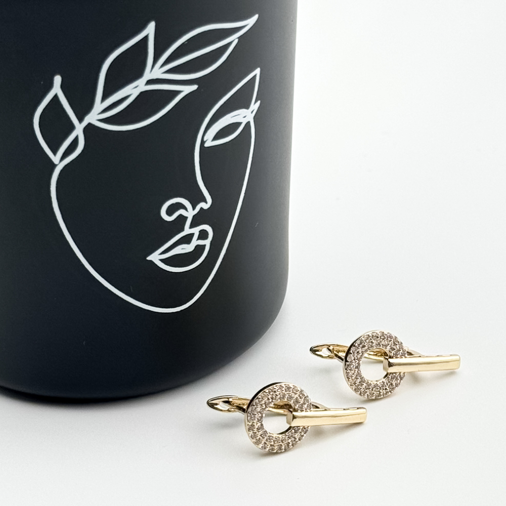 Cercei placati cu aur 18K – CRISSA