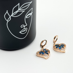 Cercei placati cu aur 18K – CRISSA Cercei placati cu aur 18K – CRISSA