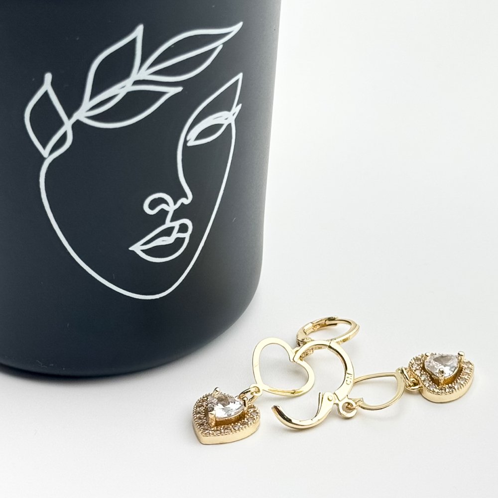 Cercei placati cu aur 18K – CRISSA