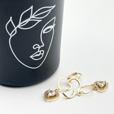 Cercei placati cu aur 18K – CRISSA