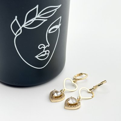 Cercei placati cu aur 18K – CRISSA